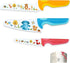Kids Knife Set for Real Cooking, 4pcs Safe Kitchen Cutting Knives with Stainless Steel Blades, BPA-free