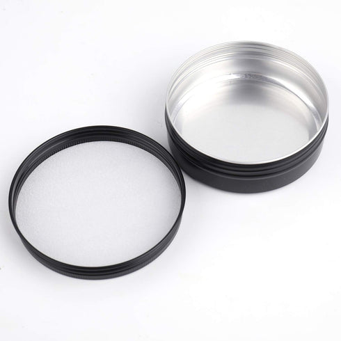 Foraineam 24 Pack 4 oz Round Tins, Aluminum Empty Tins for Metal Storage, Spice Containers, Travel Tin Cans