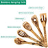 Halloween Idea Wooden Spoons Set, 5 Piece Burned Utensil Spoon Set for Housewarming Wedding Present
