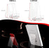 6 Pack Display Stand with Ledge, Acrylic Book Display Stand for Pictures, Books, Albums, Artworks