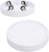 12.4inch Plant Caddy with Hidden Wheels 2Pack White Round Rolling Plant Stands