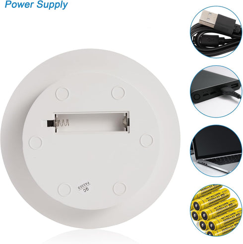 White,7.87inch /17.6lbs Rotating Display Stand Turntable Stand Spinning Stand for Product Shows Max Load,White Round
