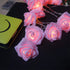 6cm (6.6ft 20LED, Fantasee LED Pink Rose Flower String Lights Battery Operated for Wedding Home Party Birthday Festival