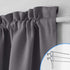 NICETOWN Grey French Door Curtains - Thermal Insulated Blackout Panel for Privacy, W54 x L72-Inch