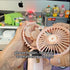 Portable Handheld Fan, 3-in-1 Small Neck/Desktop Fan, 90° Foldable, Aromatherapy Fan with LED, 5-Speed, 2400mAh (White)