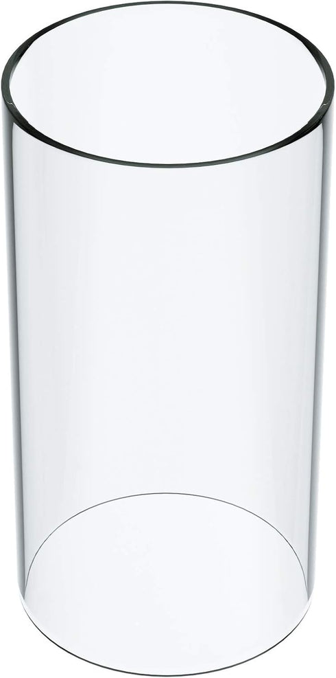 KETELAMP Hurricane Candle Holder - Open Ended, Bottomless Cylindrical Glass Lamp Shade, 3.5" x 6"