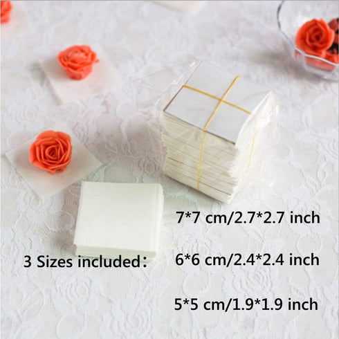 EORTA 1500 Pcs Flower Lifter Paper, Disposable Piping Flower Transfer Wax Paper for Cake Decoration, 3 Sizes