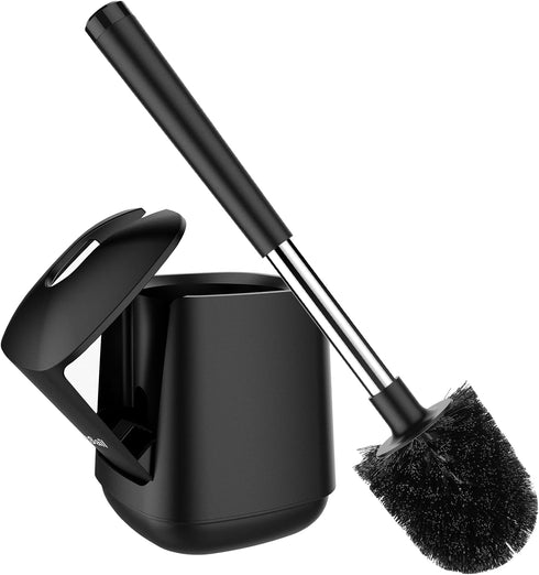 SetSail Toilet Brush and Holder, Automatic Toilet Bowl Brushes for Bathroom, Ventilated Toilet Scrubber
