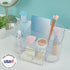 STORi Bliss Clear Makeup Organizer for Countertop, Divided Bathroom Storage Drawer, Makeup Brush Holder