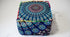 CRAFT KALA Indian Square Patchwork Traditional Pouf Cover Indian Living Room Pom