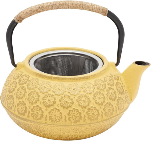 Set 800 ml, Juvale Japanese Cast Iron Teapot - Stainless-Steel Infuser & Loose Leaf Tea Pot - Superior Heat Retention