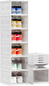 Shoe Organizer Box, 6-Tier Foldable Shoe Rack, Stackable Storage Bins for Men and Women