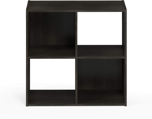 Furinno Pelli Cubic Storage Cabinet, 2x2, Espresso Finish
