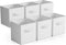 Sorbus 6 Pack Foldable Storage Cubes, 11 Inch White Fabric Organizers for Versatile Use, Collapsible and Durable