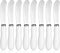 Patelai 8 Pcs Butter Spreader Knives, Stainless Steel Butter Knife with White