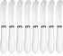 Patelai 8 Pcs Butter Spreader Knives, Stainless Steel Butter Knife with White
