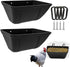 ATKSKYO Fence Hanging Chicken Feeder for Duck, Piglets, Goat Feeder Poultry Feeding Container