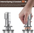 PUSEE 51mm Premium Espresso Coffee Tamper, 30lb Calibrated, 100% Stainless Steel, Spring Loaded for Barista Accessories
