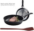 Mini Wooden Spatula, 9.7 Inch Nonstick Heat Resistant Turner for Cooking and Baking (Dark Red)