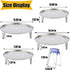 Round Stainless Steel Steamer Rack 7.6" 8.5" 9.33" 10.23" Inch Diameter Steaming Rack Stand Canner Canning Racks Stock Pot Steaming Tray Pressure Cooker Cooking Toast Bread Salad Baking (4 Pack)