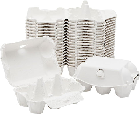 Dozen Pack 20 Dozen Juvale Half Egg Cartons - of Reusable Compressed Pulp Egg Cartons for Crafts & Markets - White