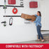 Rubbermaid Garage FastTrack Wall Mounted Recycling Holder, Recycled Cardboard System Holds up to 20 Pounds, Satin Nickel