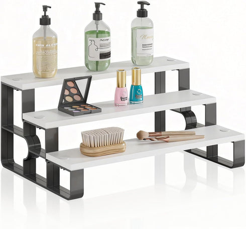 Perfume Organizer for Dresser,3 Tier Cologne Stand for Women,Makeup Organizers for Vanity,Bedroom,Dressing,Wooden