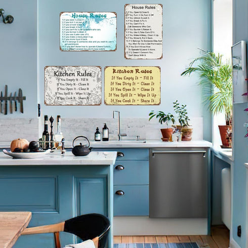 Discipline Poster Vintage Metal Sign, Doing What Needs To Be Done Tin Painting for Home Farmhouse Bar Gifts