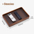 ProCase Wooden Valet Tray for Men, Wood Catch-All EDC Organizer, Nightstand, Entryway Bedside Dump Holder, for Wallets