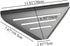 Biutimarden 2 Pack 304 Corner Shower Shelves - Stainless Steel Bathroom Shower Caddy for Toilet, Dorm - No Drilling