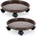 Skelang 13" Plant Caddy, Movable Plant Stand Pot Saucer, Plant Pallet Tray Trolley