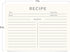 Jot & Mark Recipe Cards 5x7 Inches, Blank Double-Sided, 50 Count (Modern Minimal)