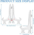 25 Pack Acrylic Easel Stand, 3 Inch Clear Plastic Mini Plate Holders for Photos, Sports Cards, Coins