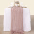 Socomi 10ft Cheesecloth Table Runner, Boho Rustic Dusty Pink for Baby Shower, Wedding, Easter, Summer Decoration