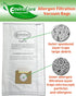 Envirocare Replacement Allergen Vacuum Bags for Kenmore Canister Type C and Q, 6 pack