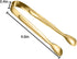 10 Pack Small Ice Tongs, Stainless Steel Mini Serving Appetizers Tongs for Party, Coffee, Tea, Wine Bar Kitchen (Golden)