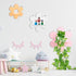 3 Soaoo Pcs Daisy Flower Floating Shelves, Wooden Boho Daisy Plant Shelf, Wall Mounted Display Stand, Hanging Display