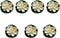 7Pcs Artificial Lotus Flower Pool Aquarium Decoration, 3.9 Inch Eternal Flower (White)