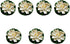 7Pcs Artificial Lotus Flower Pool Aquarium Decoration, 3.9 Inch Eternal Flower (White)