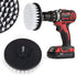 1 Pcs 5" White Drill Brush Attachment for Cleaning Carpet, Leather, and Upholstery Kit