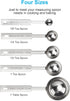 5PCS OstWony Measuring Spoons Set, Food Grade Stainless Steel, Includes 1/8 tsp, 1/4 tsp, 1/2 tsp, 1 tsp, 1 tbsp