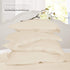 Nestl Cream Soft Pillow Shams Set of 2 - Double Brushed Microfiber Pillow Covers with 1.5” Decorative Flange, Standard
