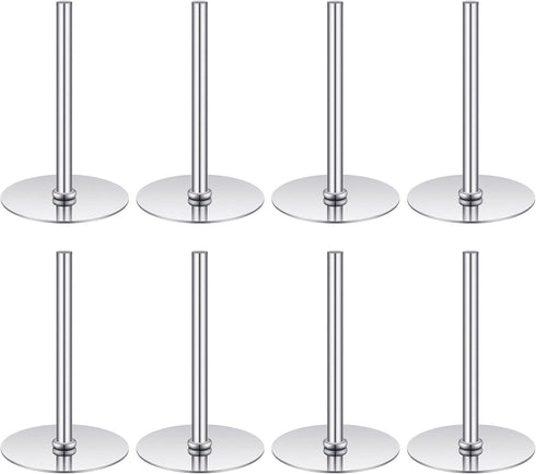8 Pieces Stainless Steel Cake Heating Core, 2 Inch Silver Heat Rod for Cake Decorating Supplies