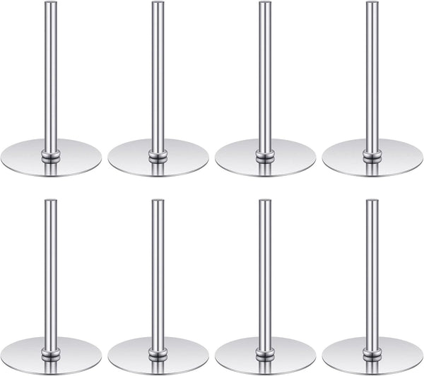 8 Pieces Stainless Steel Cake Heating Core, 2 Inch Silver Heat Rod for Cake Decorating Supplies