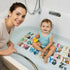 ShineCozy 35 15.3 Inch, Cute Cartoon Non-Slip Bath Mat for Tub - Anti-Slip Kids Bathtub Mat, Slip-Resistant Shower Mat