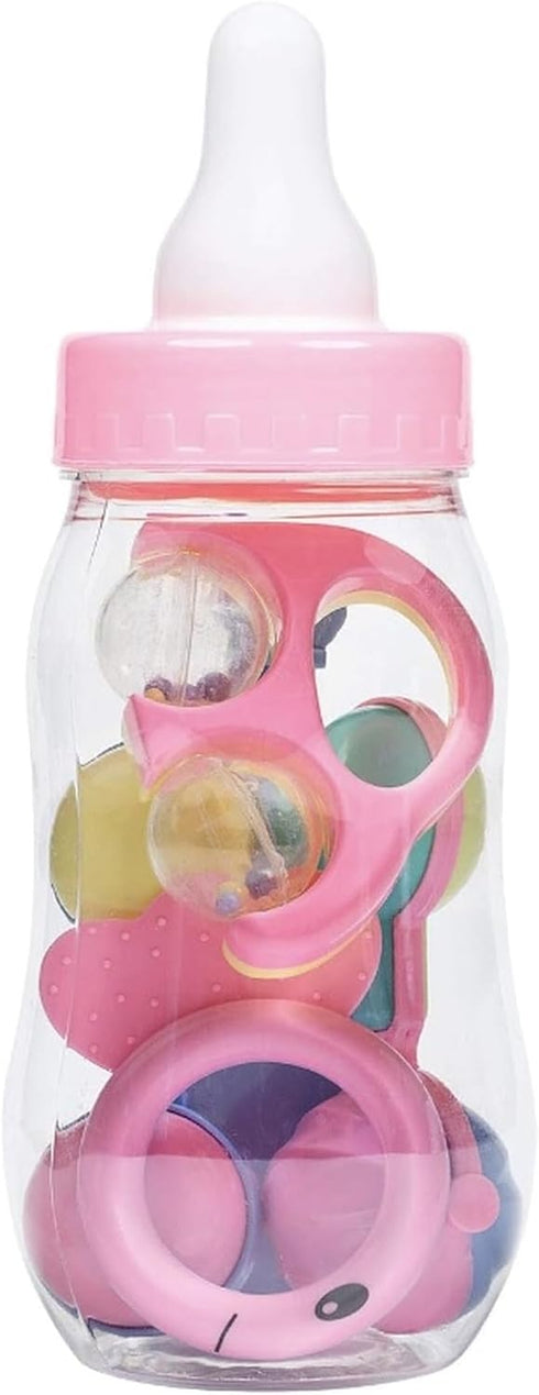 AVELLIM 11 Jumbo Pink Baby Bottle Decoration Large Fillable Baby Shower Centerpiece, Gender