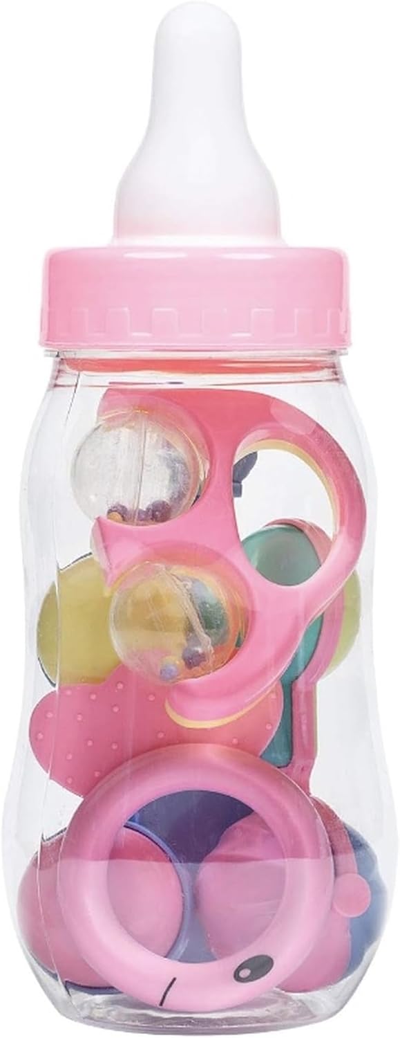 AVELLIM 11 Jumbo Pink Baby Bottle Decoration Large Fillable Baby Shower Centerpiece, Gender