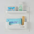 Bedside Shelf Organizer - Stick On Adhesive Wall Mounted Shelf for Phone, Glasses, Remote Control, Black