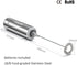 VOMELON 2 Milk Frother Handheld, Battery Operated Travel Coffee Frother Milk Foamer Drink Mixer with Stainless Steel