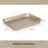 Glad Nonstick Baking Pan - Medium Oblong Metal Dish for Cake and Lasagna - Heavy Duty Carbon Steel Bakeware